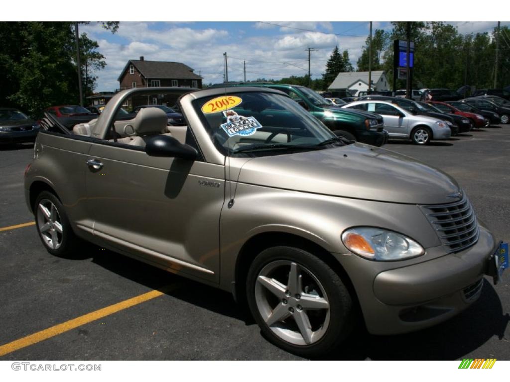 2005 PT Cruiser GT Convertible - Linen Gold Metallic Pearl / Taupe/Pearl Beige photo #1