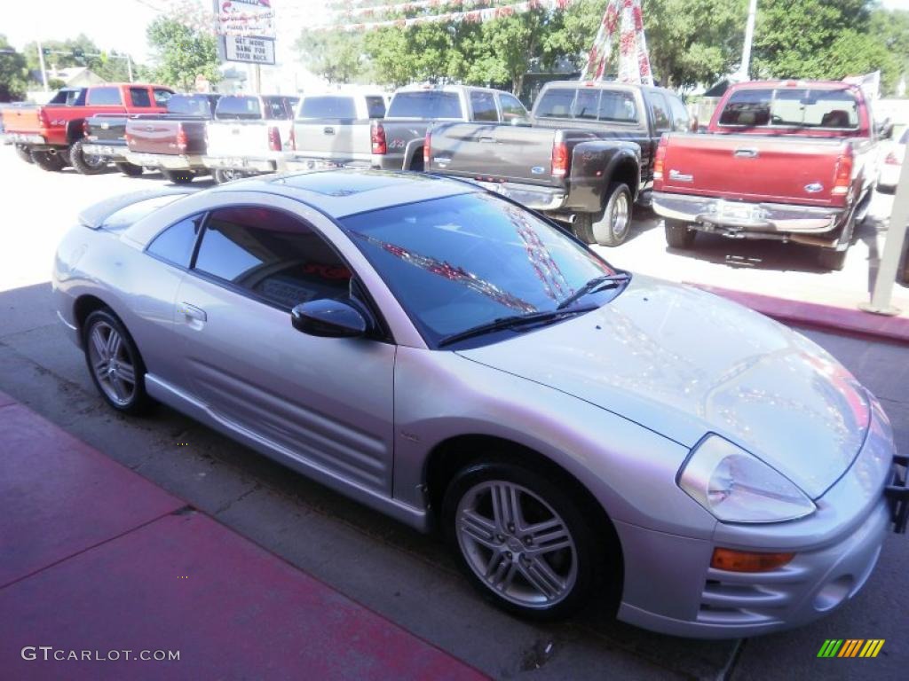 2003 Eclipse GT Coupe - Sterling Silver Metallic / Midnight photo #24