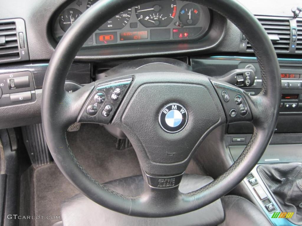 1999 3 Series 323i Sedan - Titanium Silver Metallic / Black photo #4