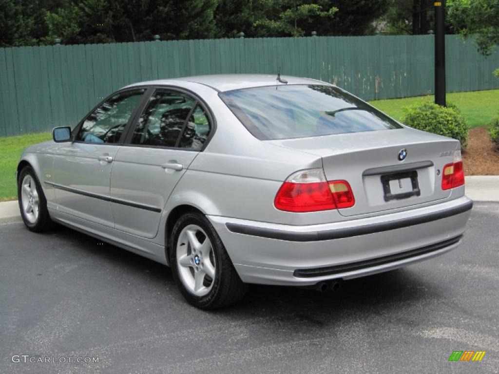 1999 3 Series 323i Sedan - Titanium Silver Metallic / Black photo #12