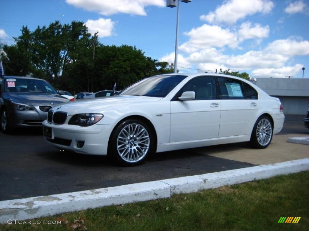 2008 7 Series 750Li Sedan - Alpine White / Cream Beige photo #1