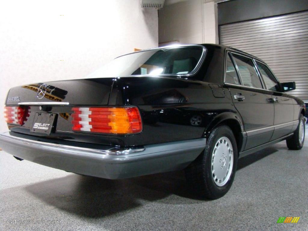 1991 S Class 560 SEL - Black / Black photo #5