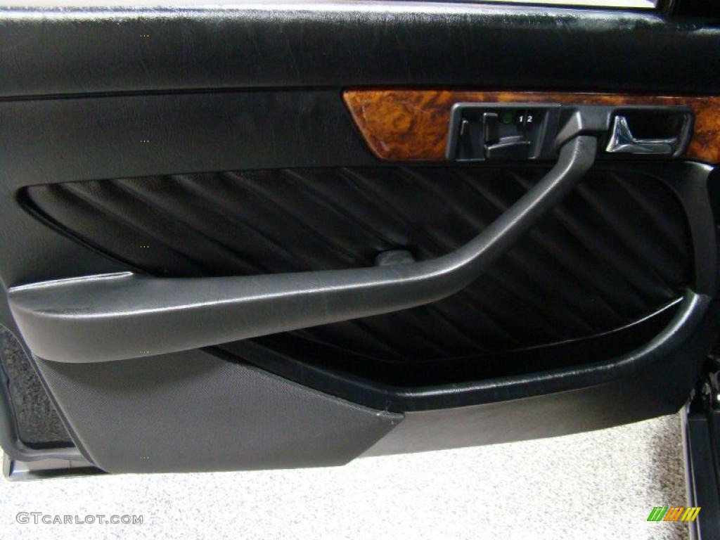 1991 S Class 560 SEL - Black / Black photo #8