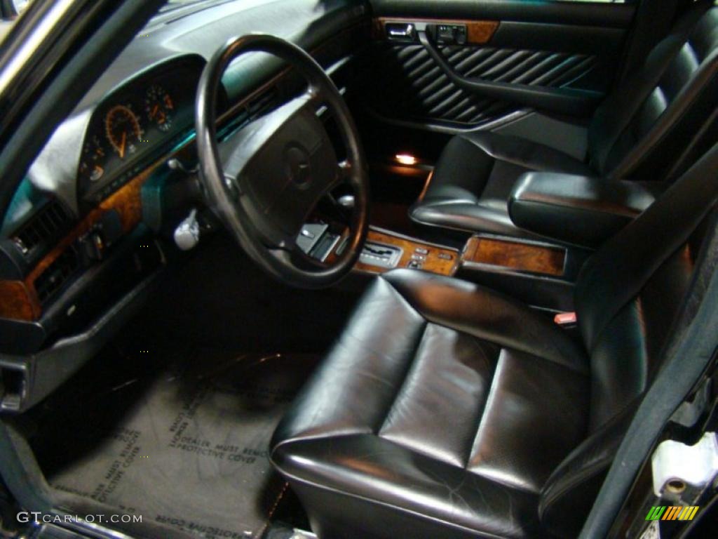 1991 S Class 560 SEL - Black / Black photo #9