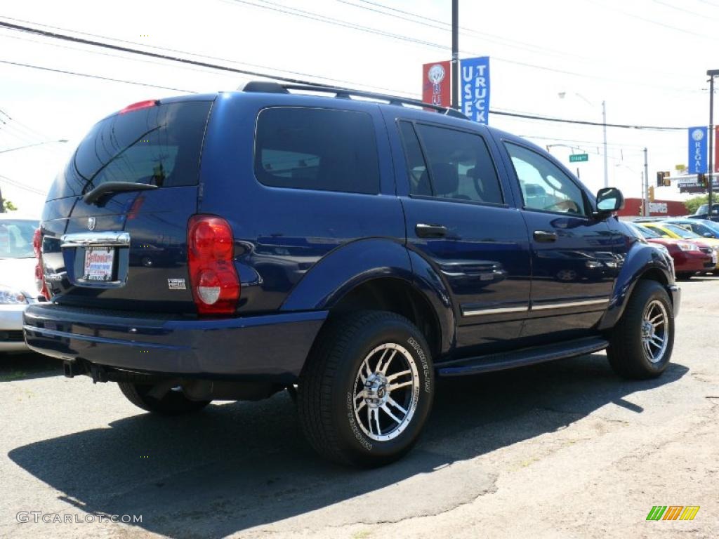 2005 Durango Limited 4x4 - Patriot Blue Pearl / Dark Khaki/Light Graystone photo #4
