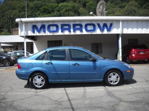 2000 Light Sapphire Blue Metallic Ford Focus SE Sedan