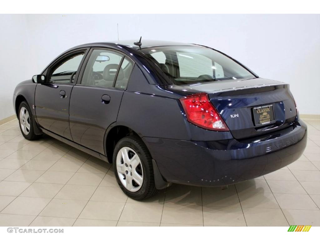 2007 ION 2 Sedan - Deep Blue / Gray photo #5