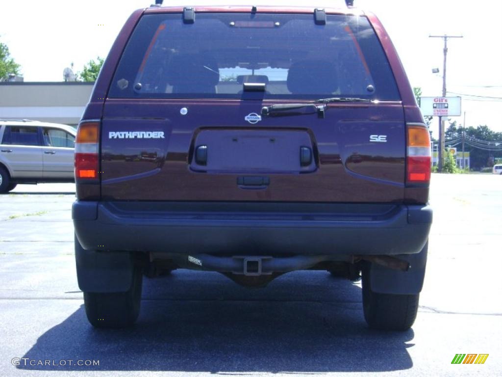 1998 Pathfinder SE 4x4 - Red Pearl Metallic / Gray photo #6