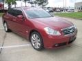 2007 Crimson Roulette Pearl Infiniti M 35x Sedan  photo #2