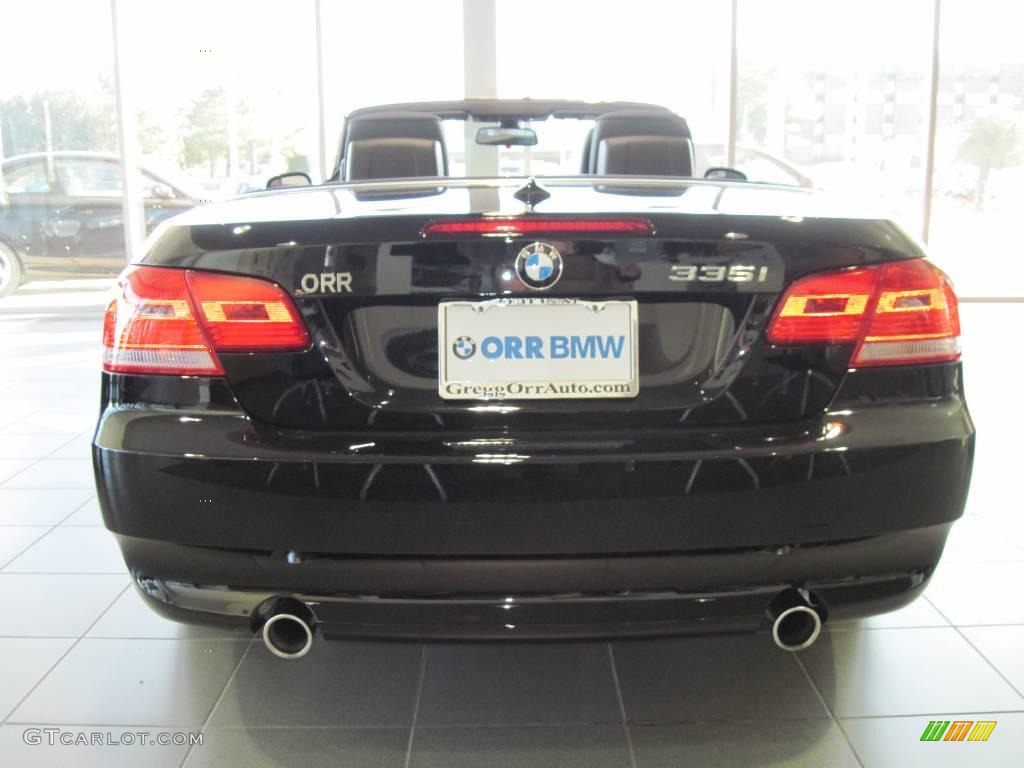 2010 3 Series 335i Convertible - Jet Black / Black photo #6