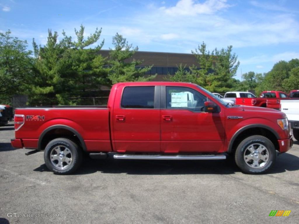 2010 F150 FX4 SuperCrew 4x4 - Red Candy Metallic / Black photo #2