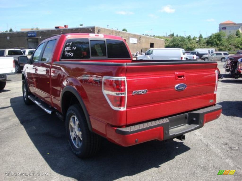 2010 F150 FX4 SuperCrew 4x4 - Red Candy Metallic / Black photo #5