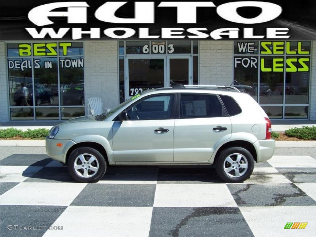 2007 Tucson GLS - Platinum Metallic / Beige photo #1