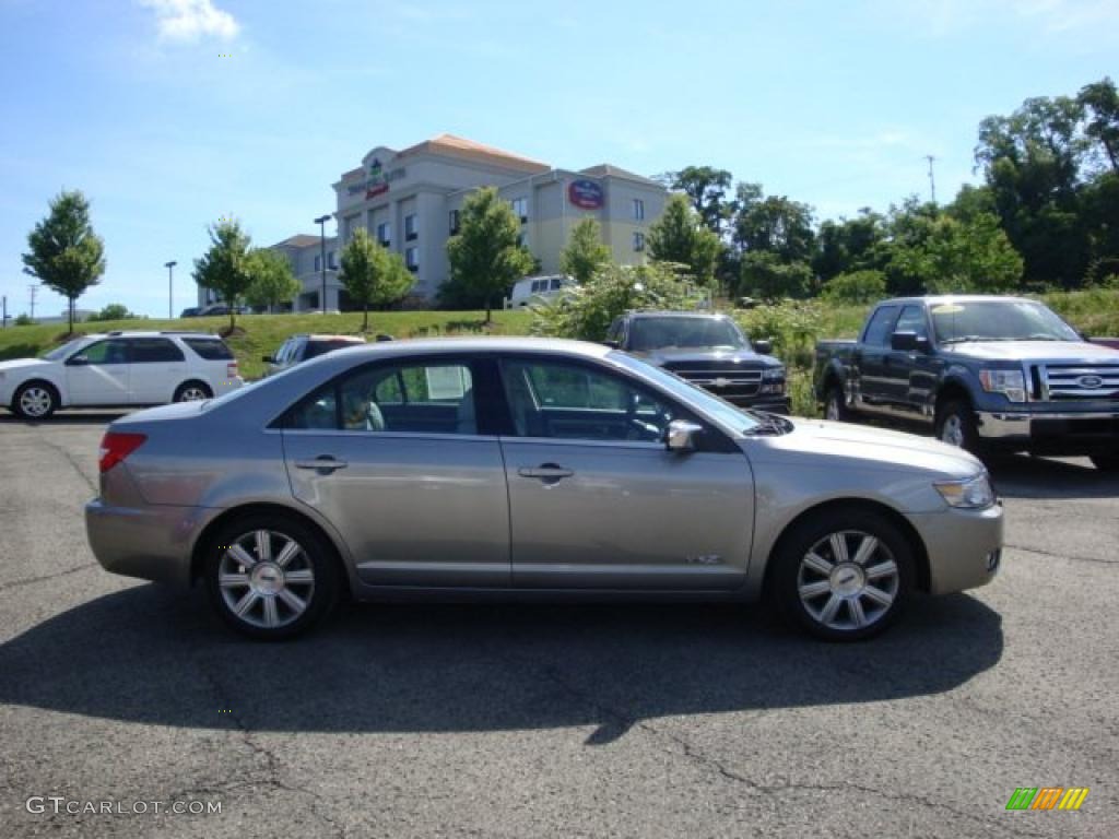 2008 MKZ Sedan - Vapor Silver Metallic / Light Stone photo #2