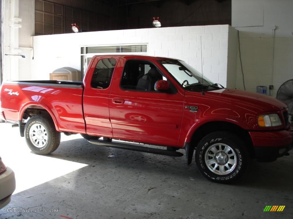 2003 Bright Red Ford F150 Xlt Supercab 4x4 32268966