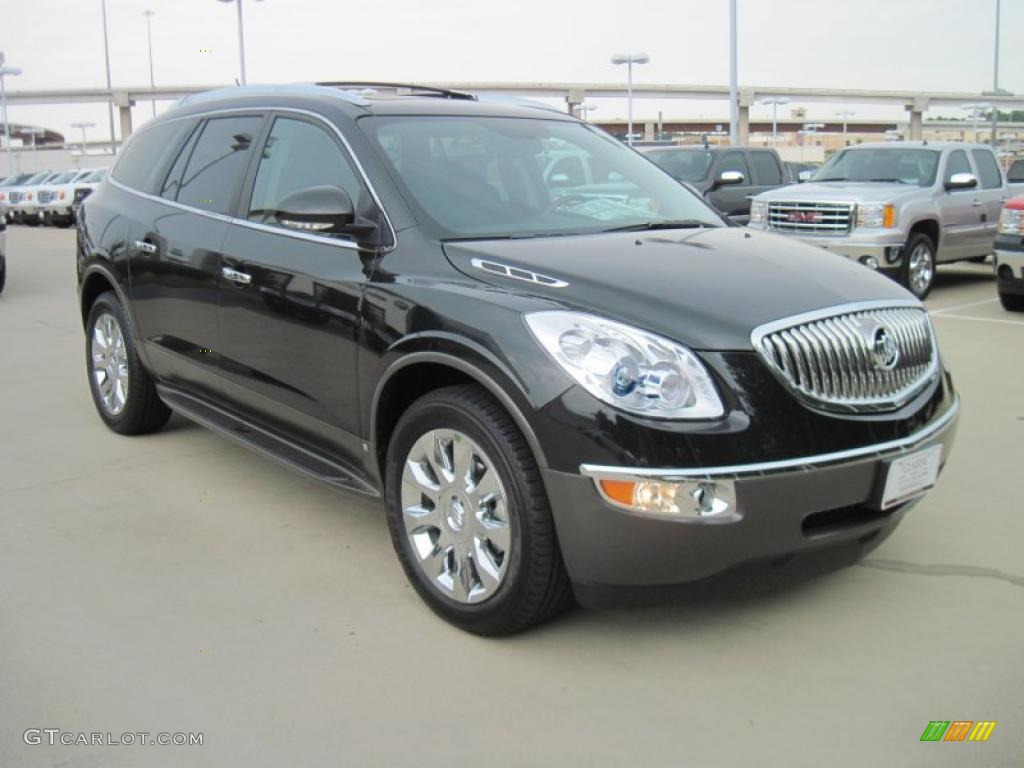 2010 Enclave CXL - Carbon Black Metallic / Ebony/Ebony photo #2