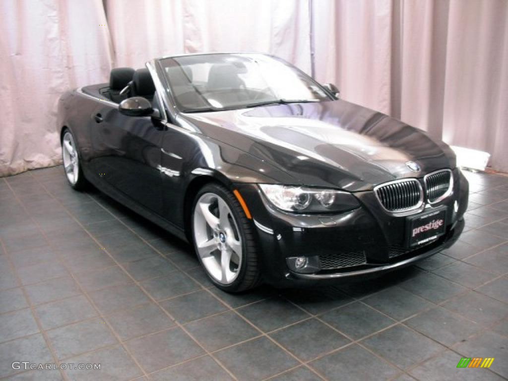 2008 3 Series 335i Convertible - Jet Black / Black photo #7