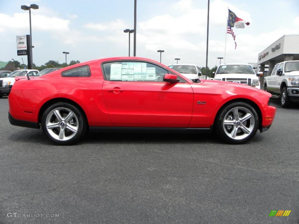 2011 Mustang GT Premium Coupe - Race Red / Charcoal Black/Cashmere photo #2