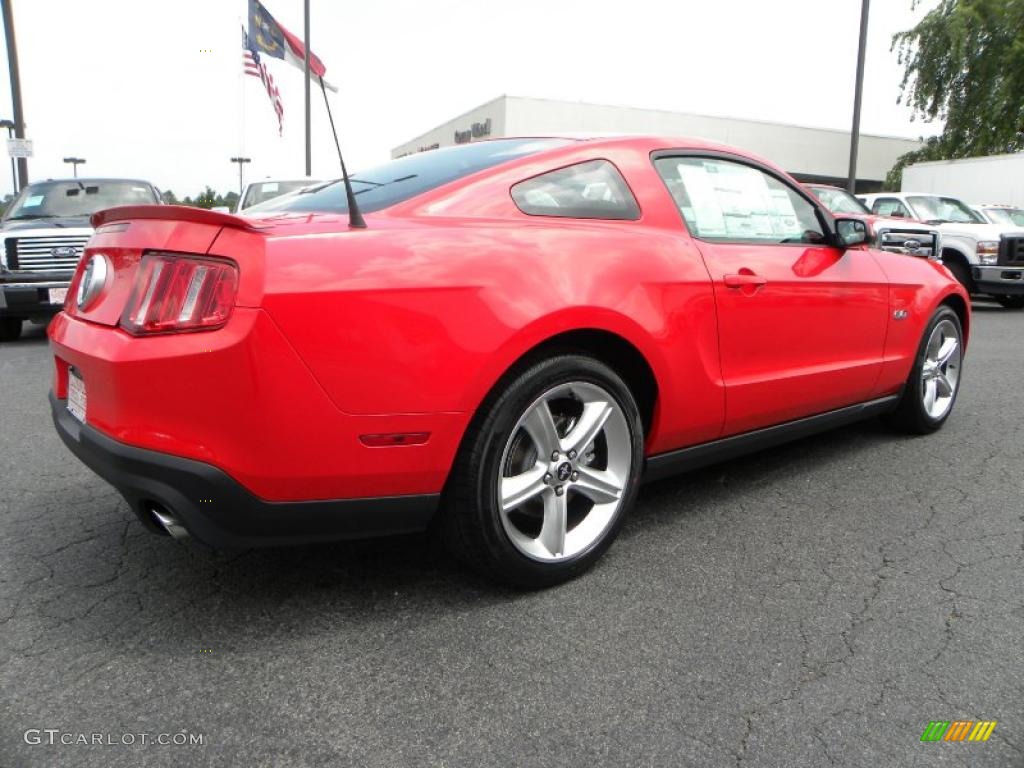 2011 Mustang GT Premium Coupe - Race Red / Charcoal Black/Cashmere photo #3