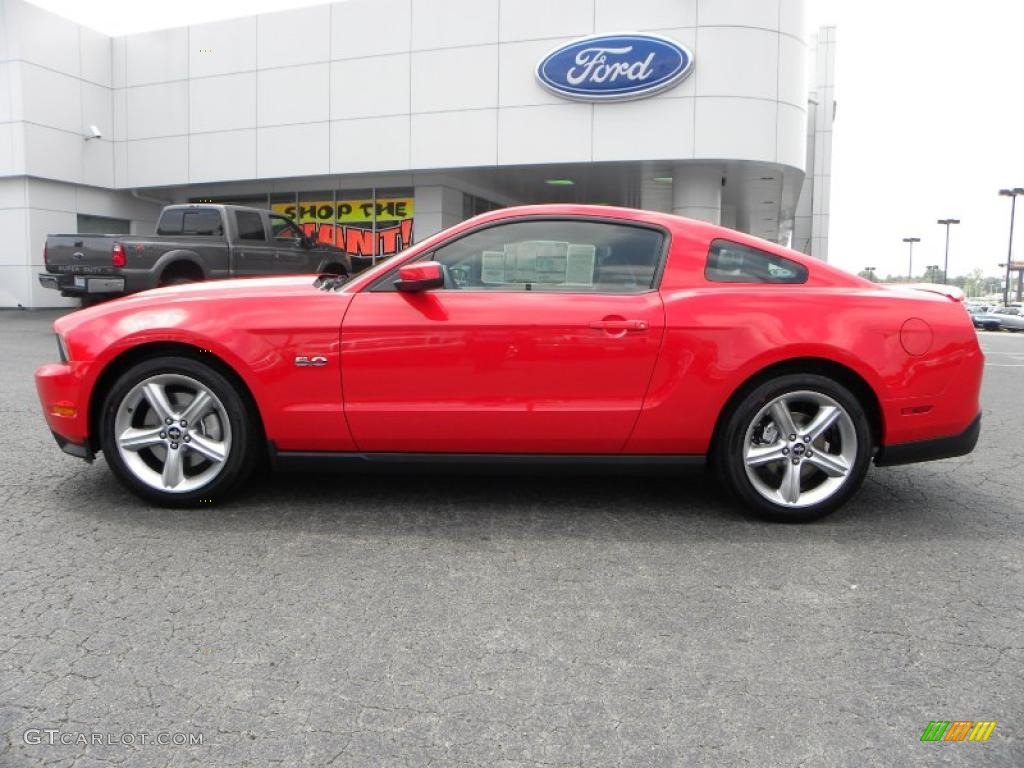 2011 Mustang GT Premium Coupe - Race Red / Charcoal Black/Cashmere photo #5