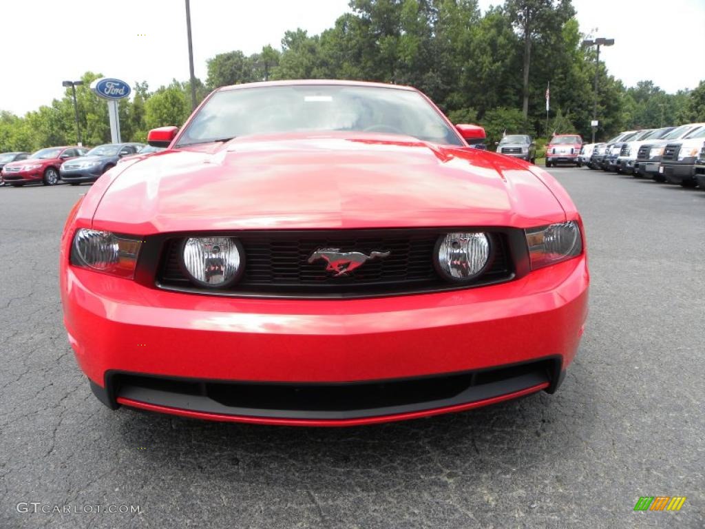 2011 Mustang GT Premium Coupe - Race Red / Charcoal Black/Cashmere photo #7