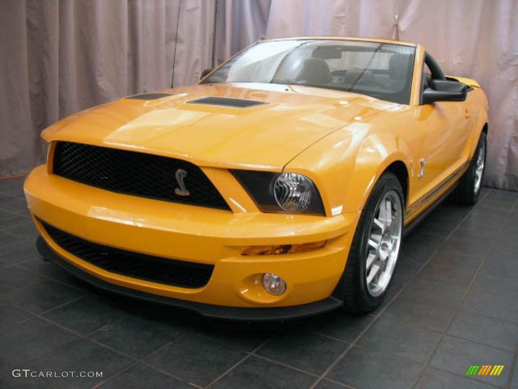 2007 Mustang Shelby GT500 Convertible - Grabber Orange / Black Leather photo #1