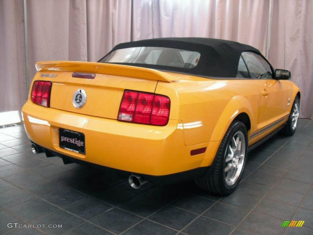 2007 Mustang Shelby GT500 Convertible - Grabber Orange / Black Leather photo #2