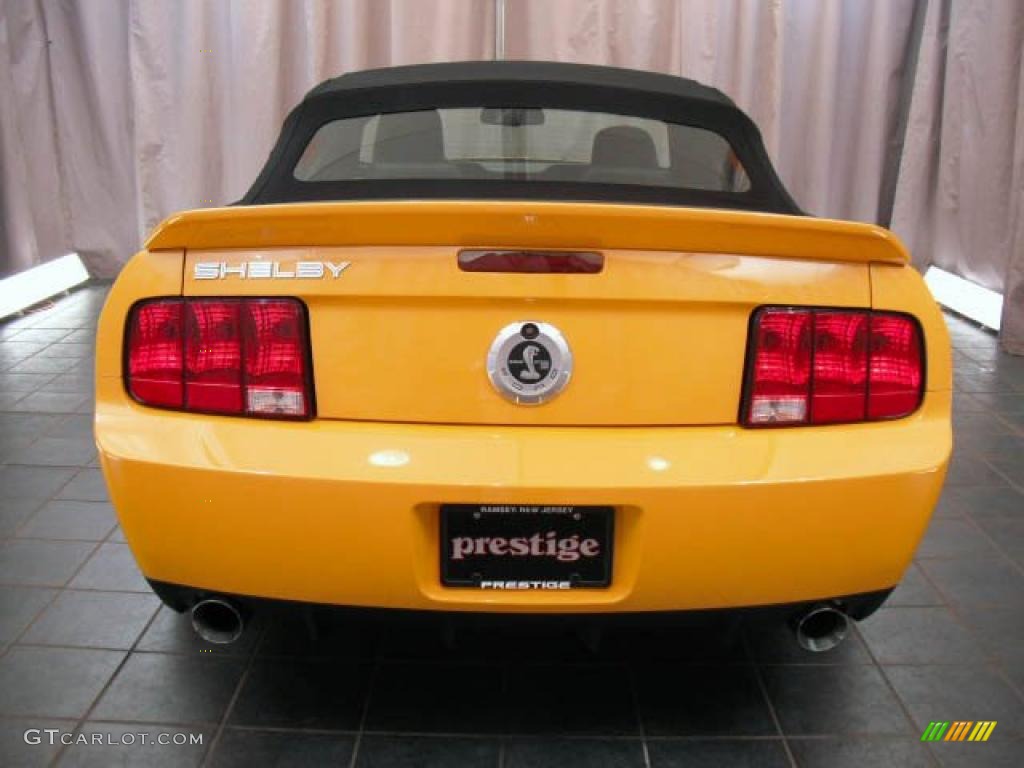 2007 Mustang Shelby GT500 Convertible - Grabber Orange / Black Leather photo #3