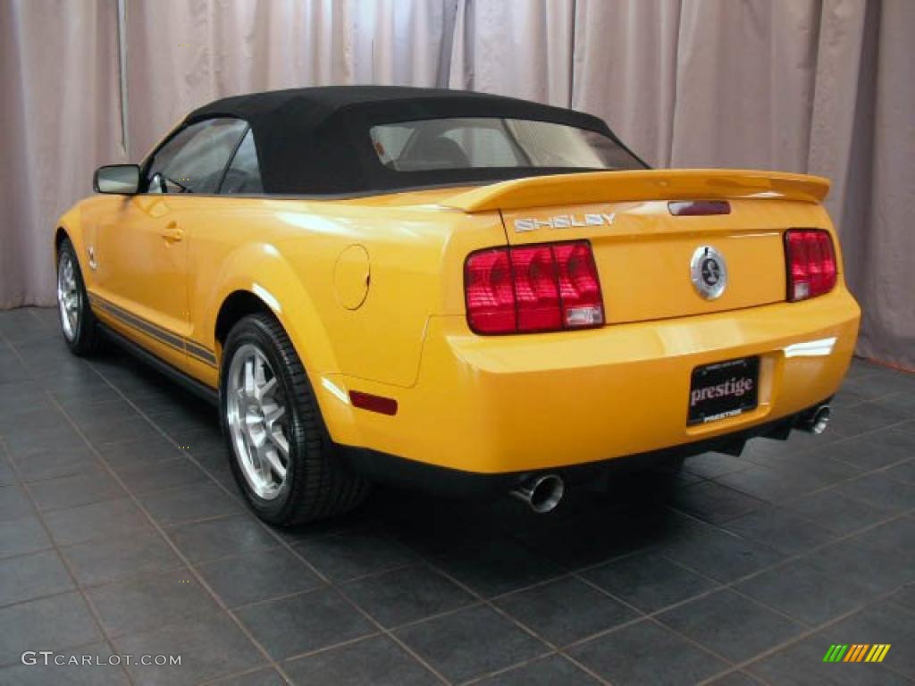 2007 Mustang Shelby GT500 Convertible - Grabber Orange / Black Leather photo #4