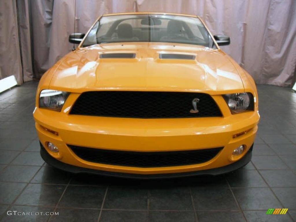 2007 Mustang Shelby GT500 Convertible - Grabber Orange / Black Leather photo #6