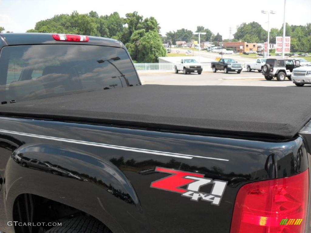 2010 Sierra 1500 SLT Crew Cab 4x4 - Onyx Black / Dark Titanium/Light Titanium photo #18