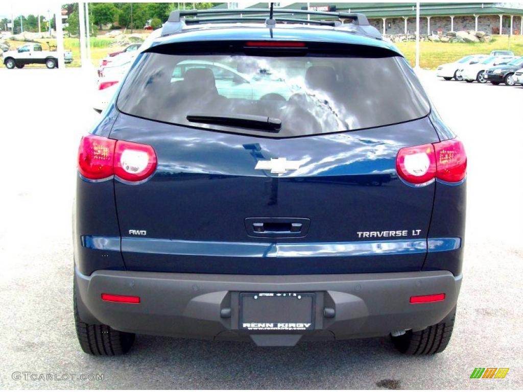 2010 Traverse LT AWD - Dark Blue Metallic / Ebony photo #9