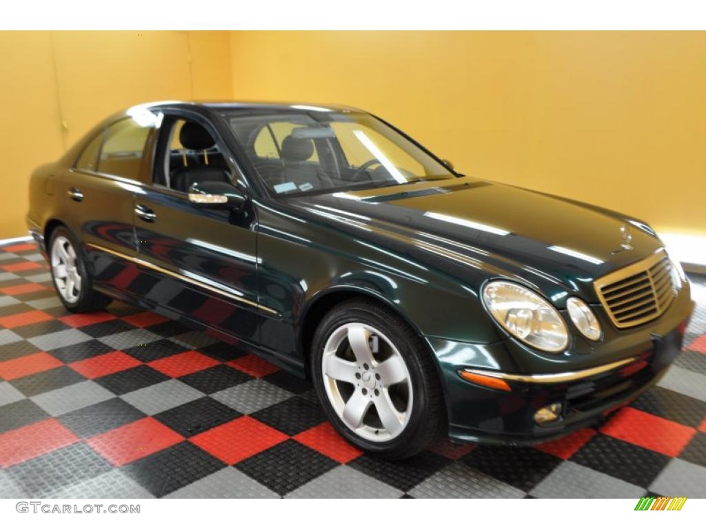 2004 E 500 4Matic Sedan - Everest Green Metallic / Charcoal photo #1