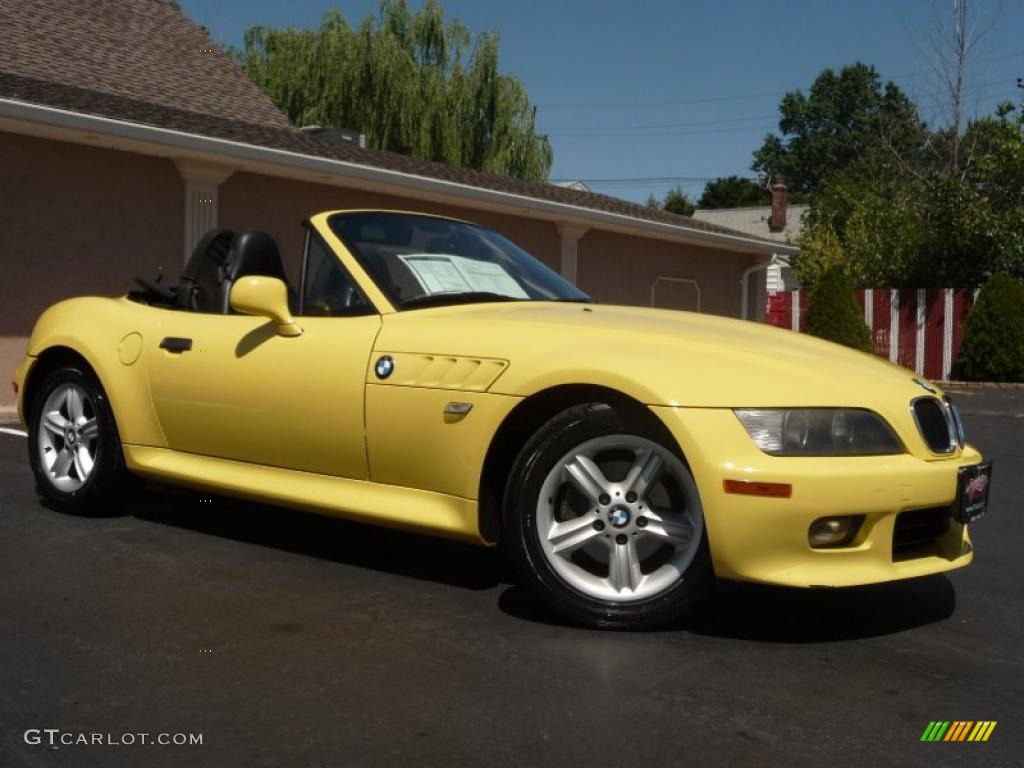 2000 Z3 2.3 Roadster - Dakar Yellow / Black photo #2