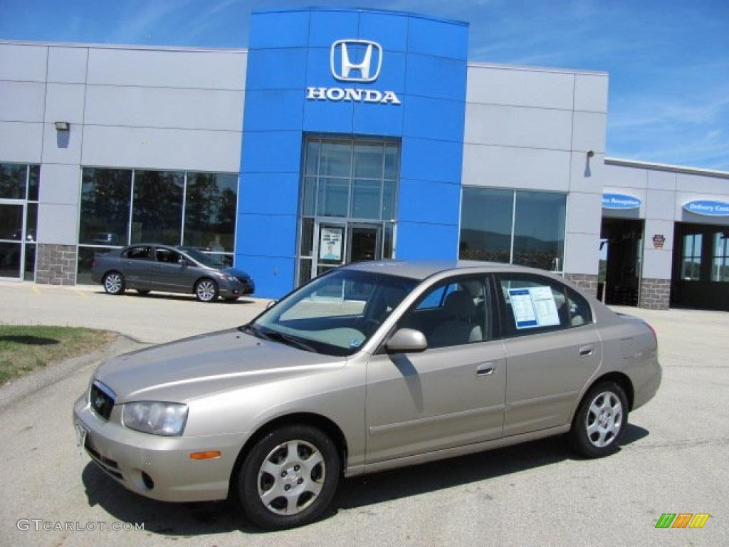 2001 Elantra GLS - Champagne / Beige photo #1