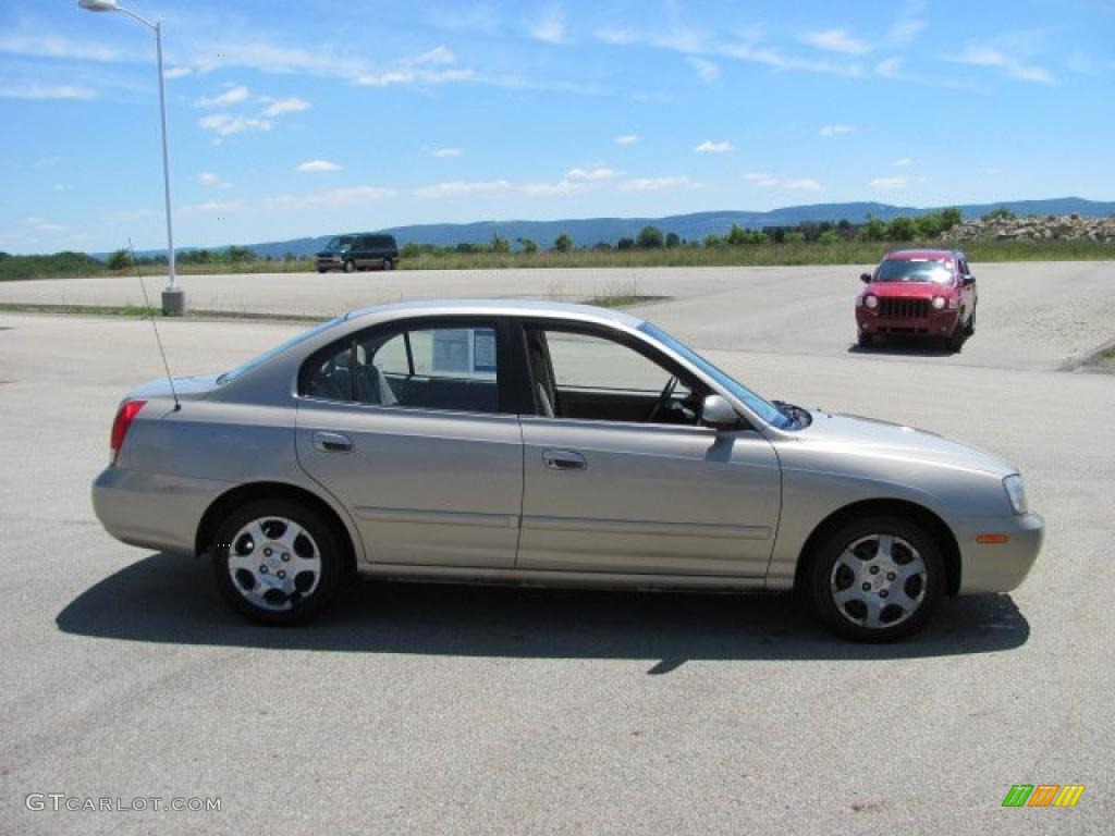 2001 Elantra GLS - Champagne / Beige photo #4