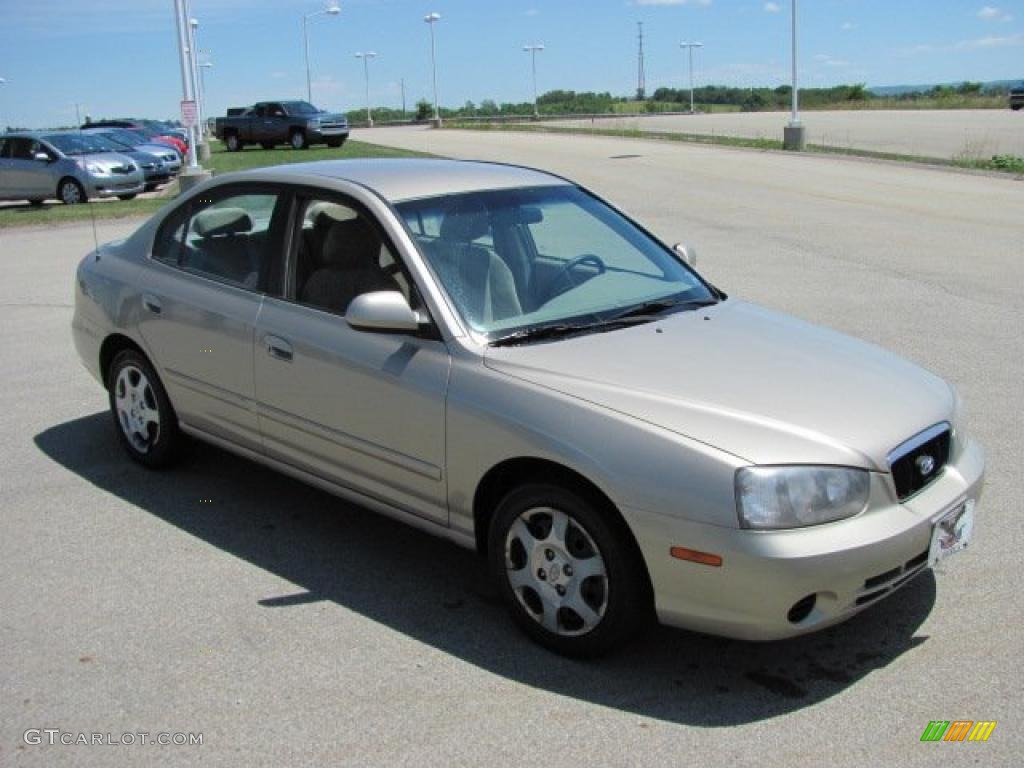 2001 Elantra GLS - Champagne / Beige photo #5