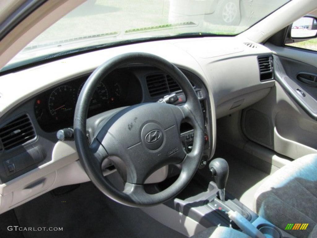 2001 Elantra GLS - Champagne / Beige photo #8