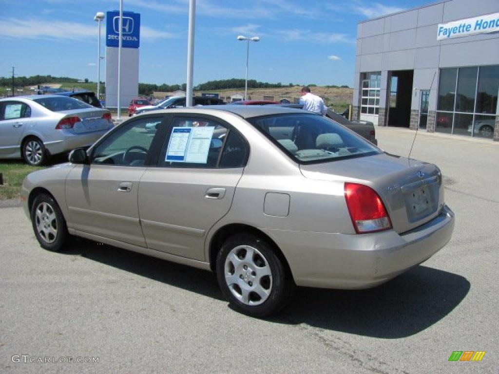 2001 Elantra GLS - Champagne / Beige photo #10