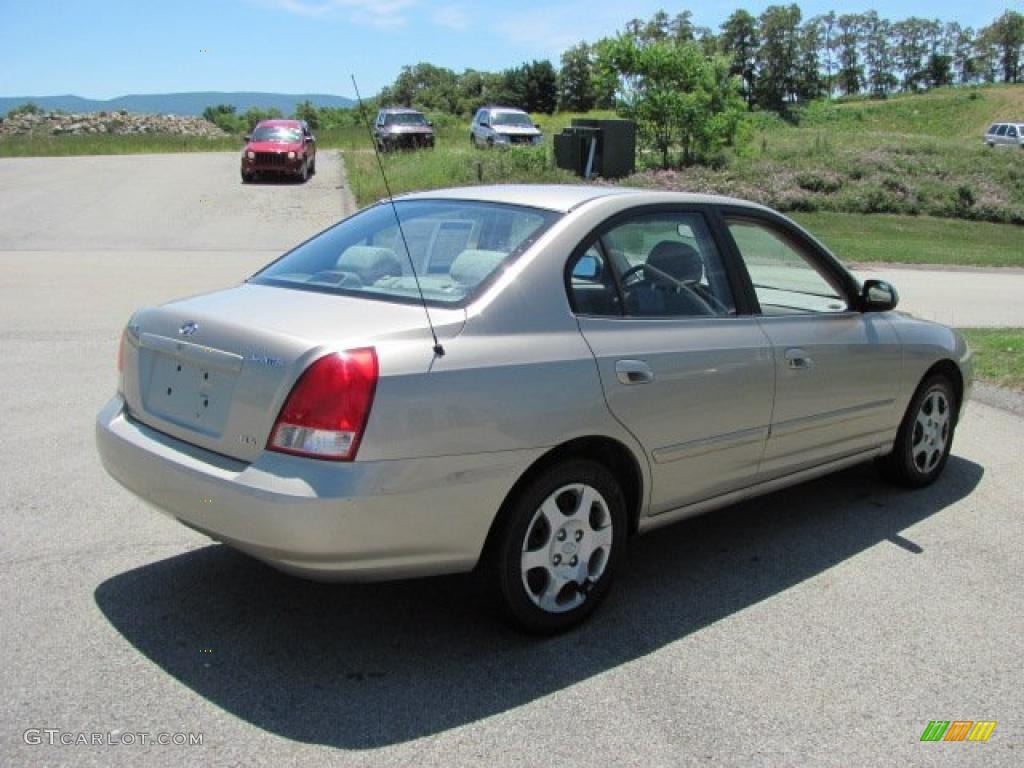 2001 Elantra GLS - Champagne / Beige photo #11