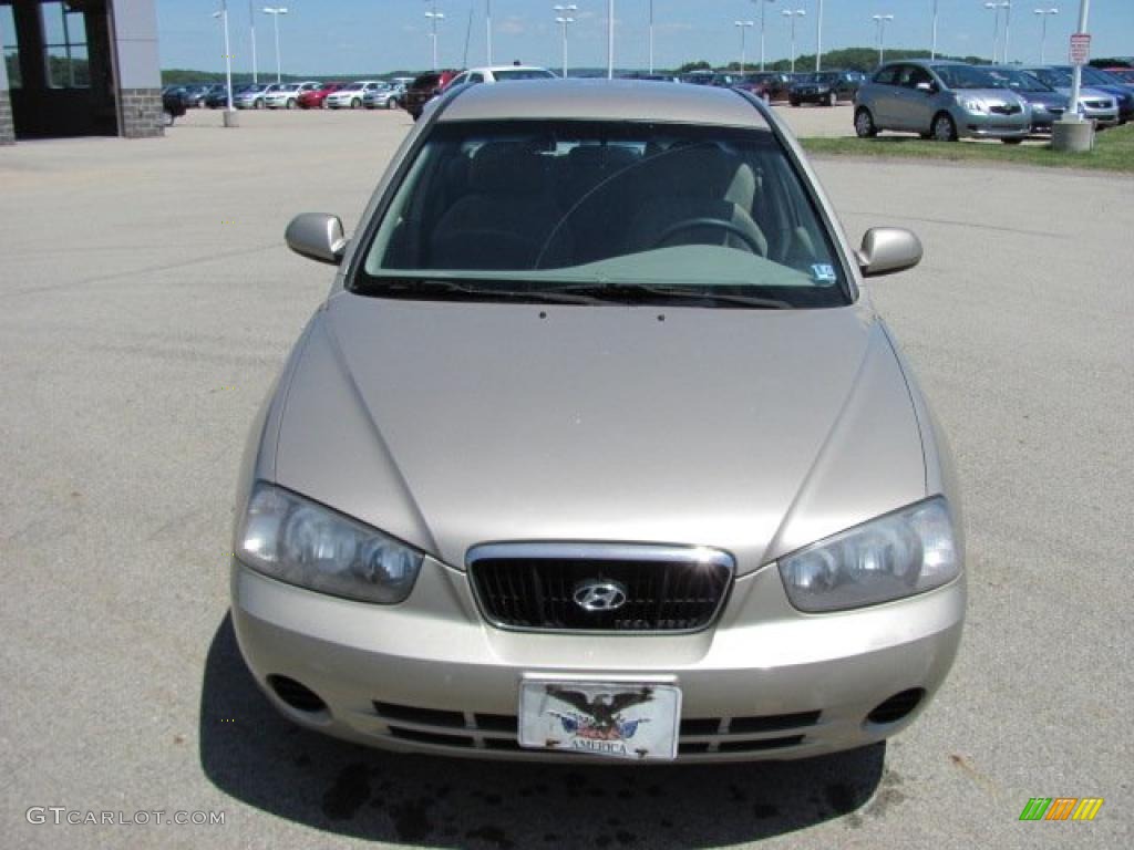 2001 Elantra GLS - Champagne / Beige photo #12