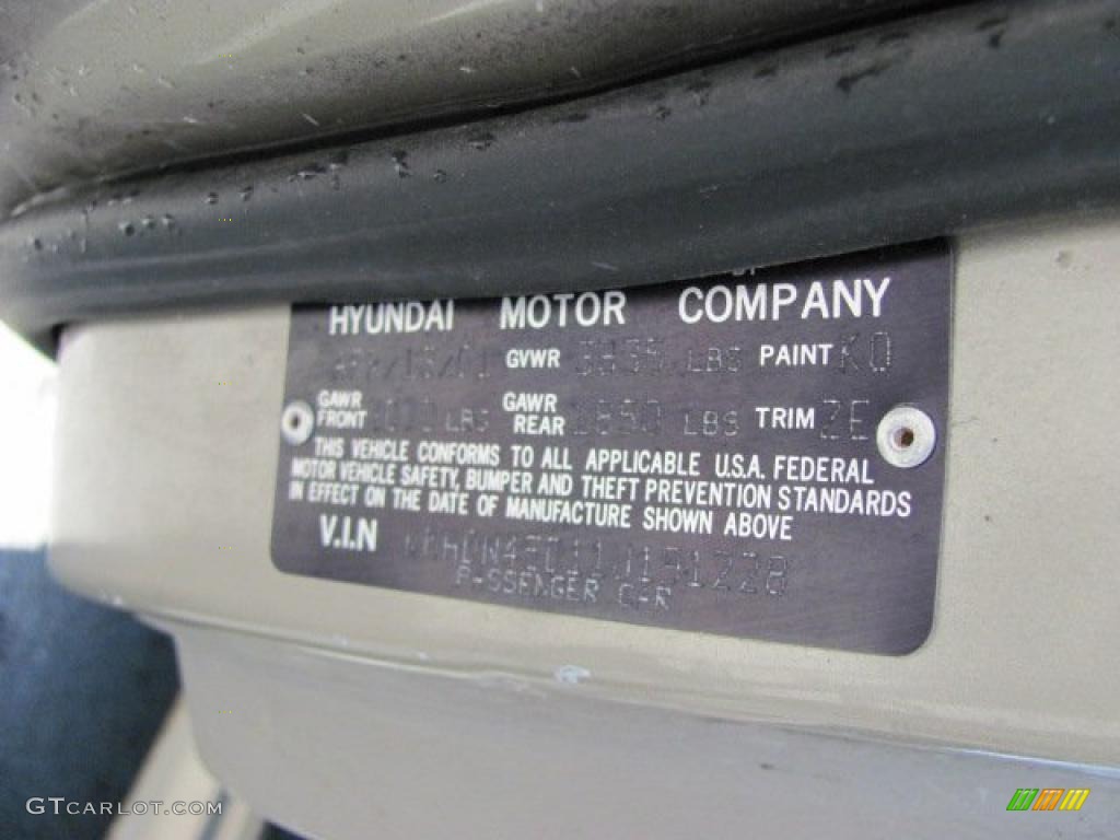 2001 Elantra GLS - Champagne / Beige photo #18