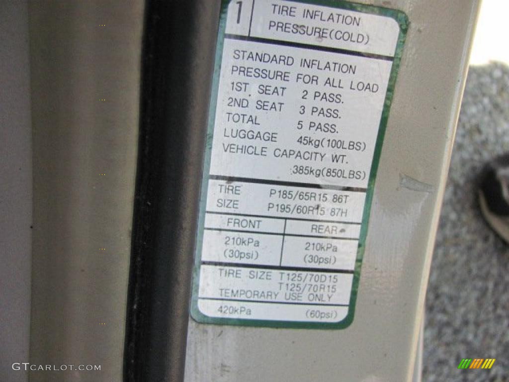 2001 Elantra GLS - Champagne / Beige photo #19