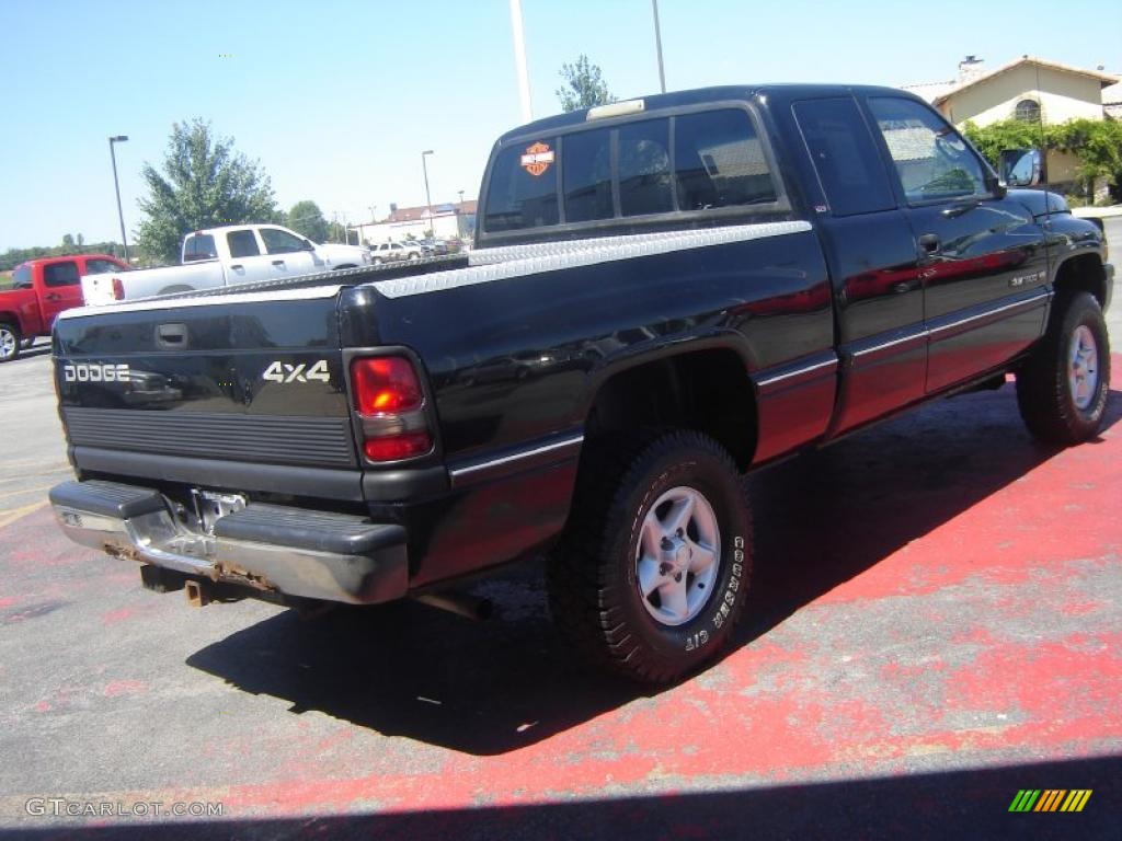 1997 Ram 1500 Laramie SLT Extended Cab 4x4 - Black / Mist Gray photo #5