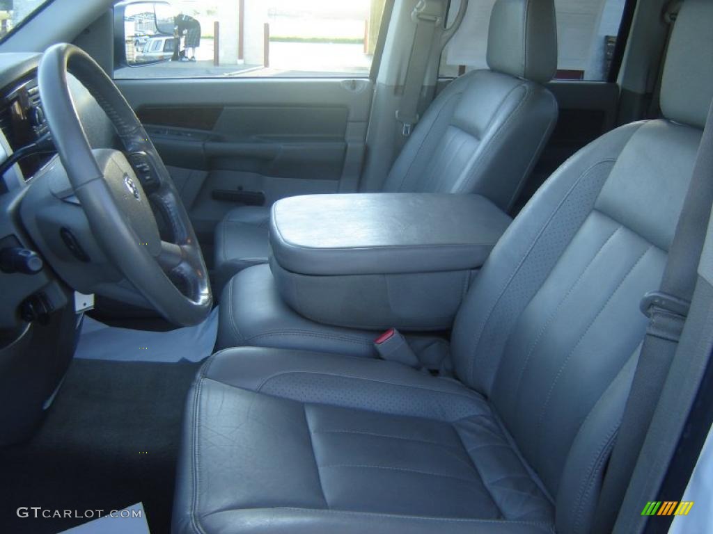 2008 Ram 2500 Laramie Quad Cab 4x4 - Bright White / Medium Slate Gray photo #8