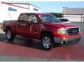 2008 Fire Red GMC Sierra 1500 SLE Crew Cab 4x4  photo #7