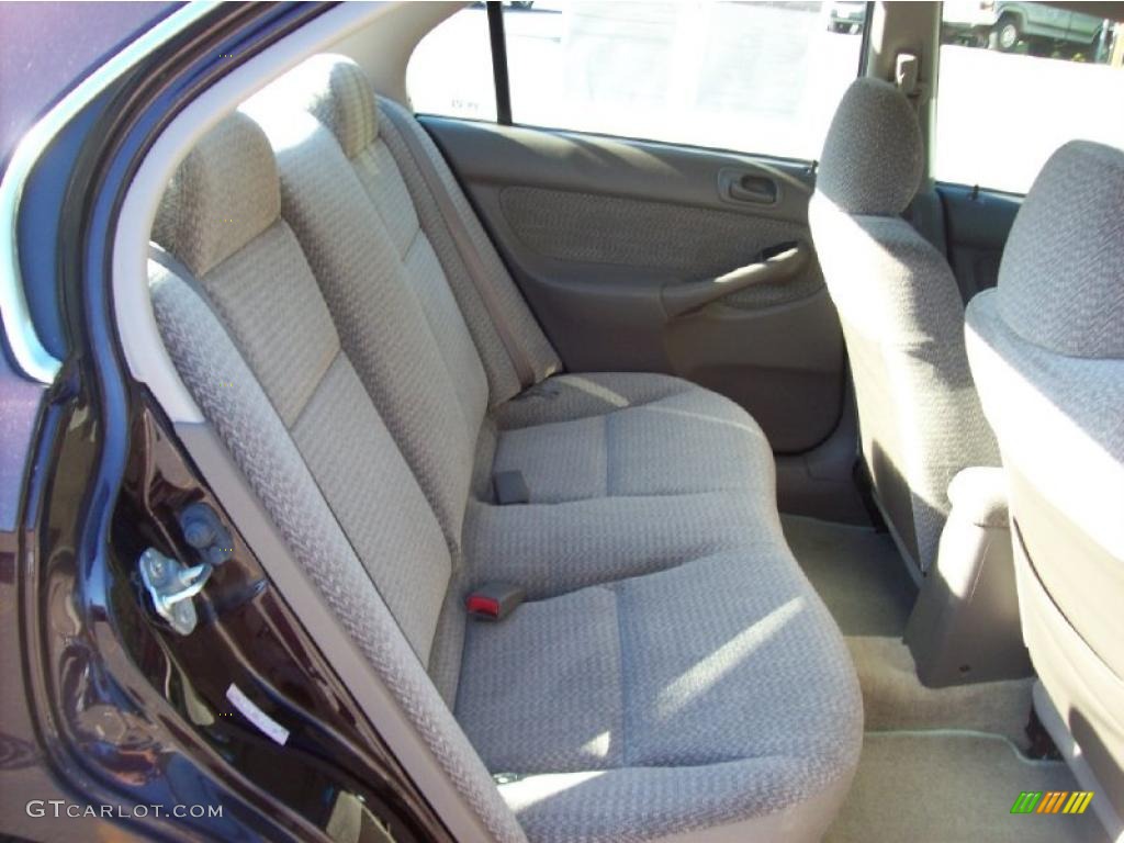 2000 Civic EX Sedan - Vintage Plum / Beige photo #14