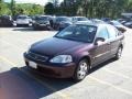 2000 Vintage Plum Honda Civic EX Sedan  photo #19