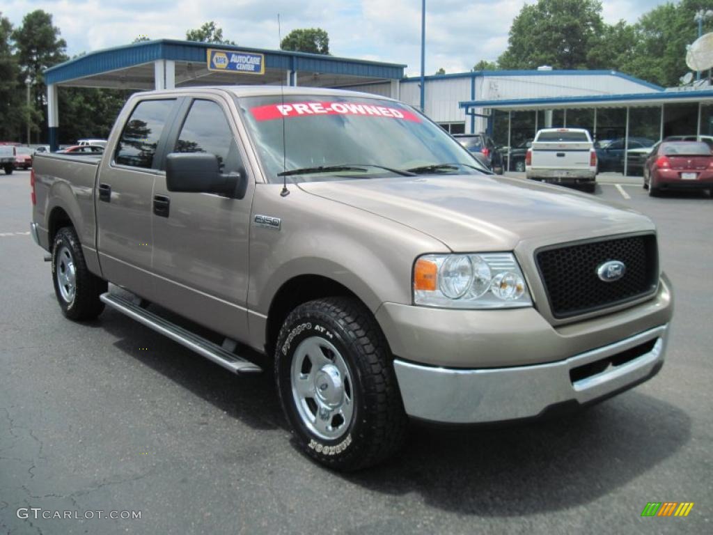 2006 F150 XLT SuperCrew - Arizona Beige Metallic / Tan photo #4