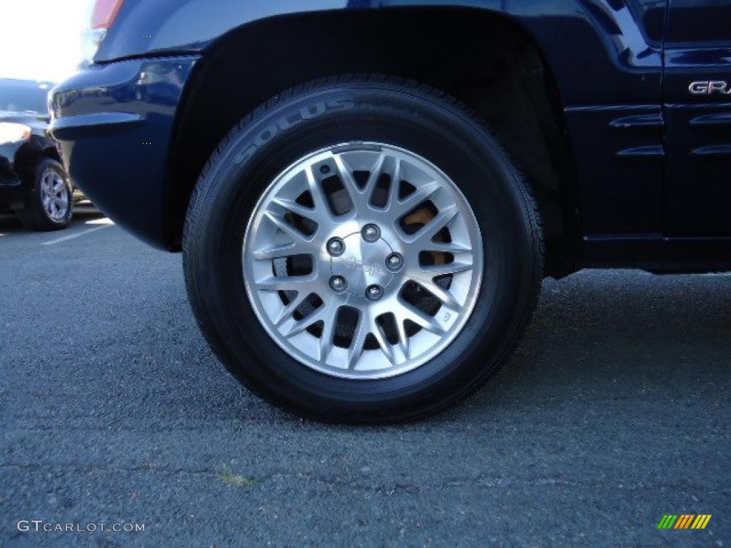 2002 Grand Cherokee Limited 4x4 - Patriot Blue Pearlcoat / Sandstone photo #3